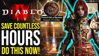 100 Hours To Find This in Diablo 4 | Gift of Mysteries Secret Mechanic &amp; How To Level ALTS Fast