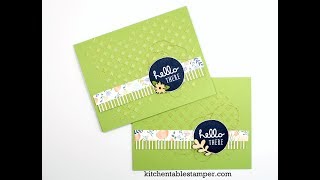 FIXED: How to Use Embossing Paste with Stampin Up Pieces & Patterns from Kitchen Table Stamper