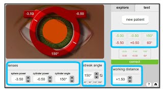 Retinoscopy Simulator- Practice Retinoscopy with Simulator.