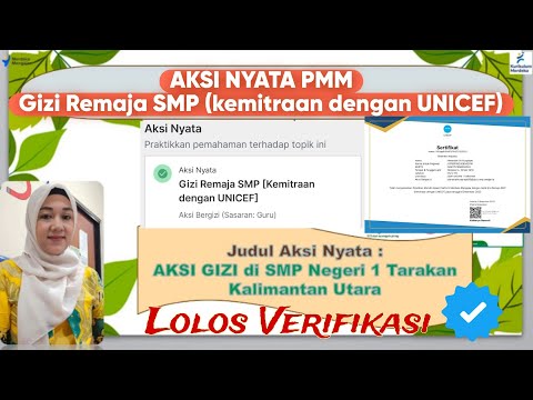 AKSI NYATA PMM  : GIZI REMAJA SMP ( Kemitraan dg UNICEF) #aksinyata #pmm  @Almamimid19