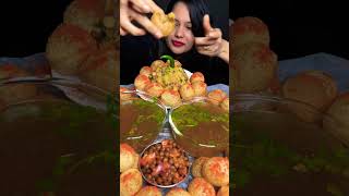 SPICY PANI PURI EATING CHALLENGE | Golgappa ASMR |  short mukbang eatingshow puchka streetfood