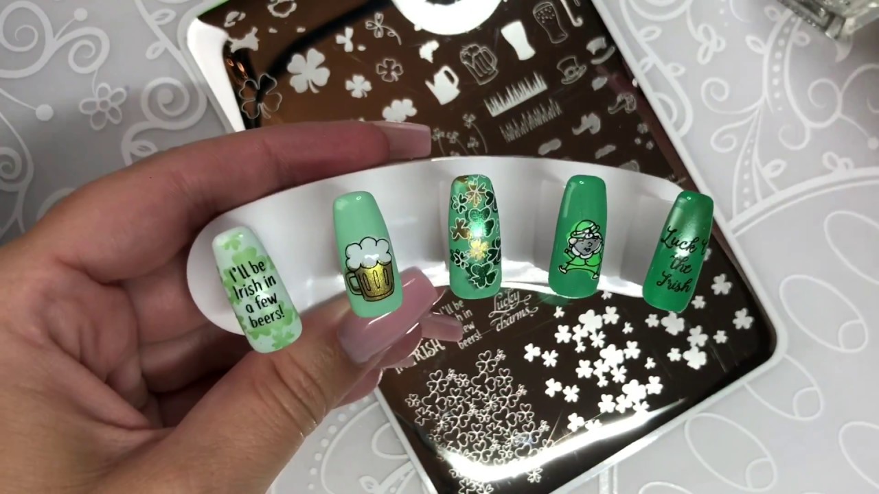 ST Patrick's Day Nail Art Stamping Plate