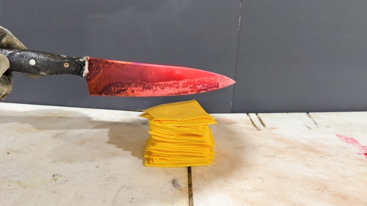 1 billion degree knife vs cheese