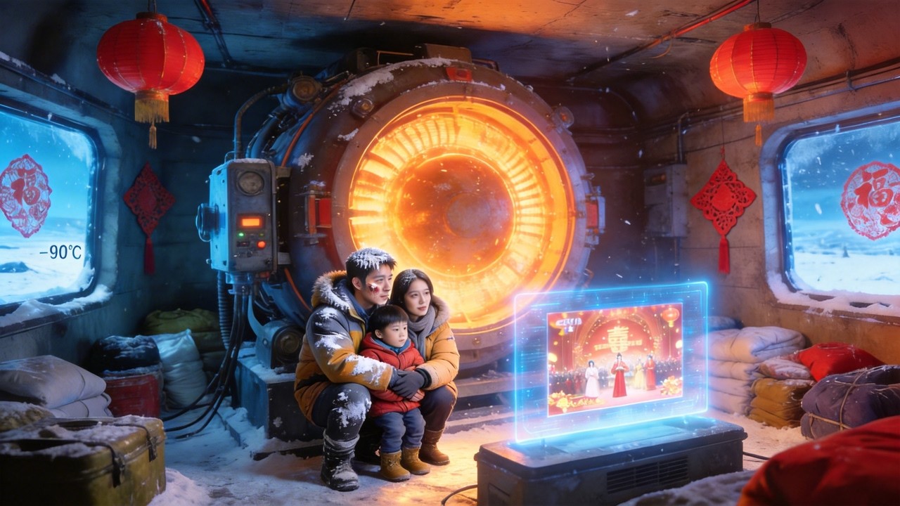 最後一個春節！全人類在風雪中凍成冰雕，我家地堡恆溫22度煮餃子！收音機播著《難忘今宵》，這波重生太爽了！