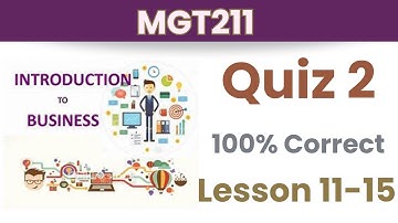 MGT211 Quiz 2_Fall 2023_Lesson 11-15_ 100% correct_mgt211 quiz 2 solution
