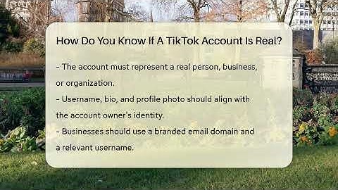 How Do You Know If A TikTok Account Is Real? - Everyday-Networking