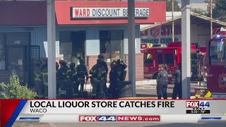 Fire ignites at Waco liquor store