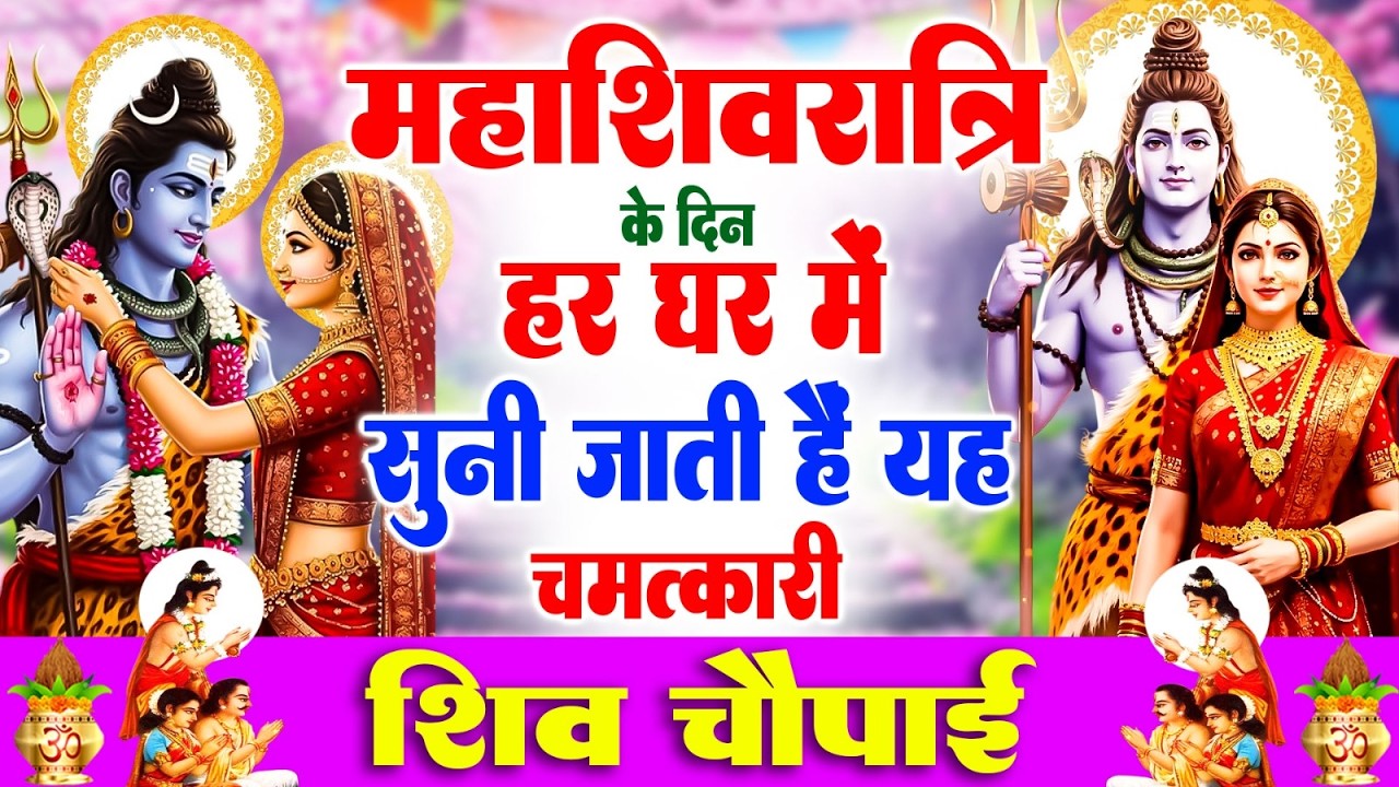 महाशिवरात्रि के दिन हर घर में सुनी जाती हैं यह चमत्कारी शिव चौपाई | Shiv Chaupai Bhajan #shivratri