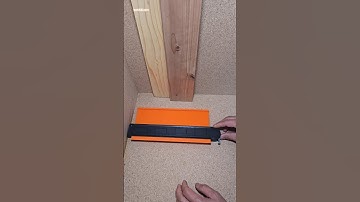 How to get the perfect layout using contour gauge | Woodworking idea #shorts #tips #howto #viral