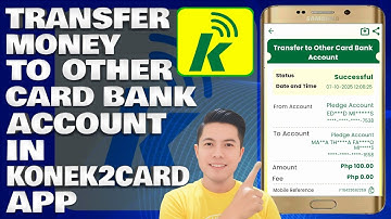 How To Transfer Money To Other Card Bank Account in Konek2CARD App