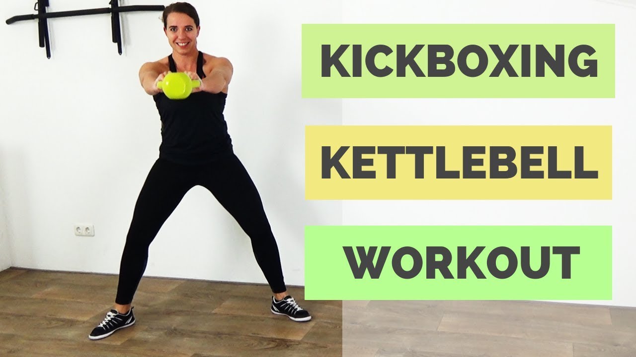 30 Minute Fat Burning Kickboxing and Kettlebell Combination Workout – Includes warm up and cool down