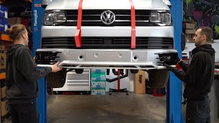 How to Fit VW T6 Sportline Lower Bumper + Splitter | Transporter HQ