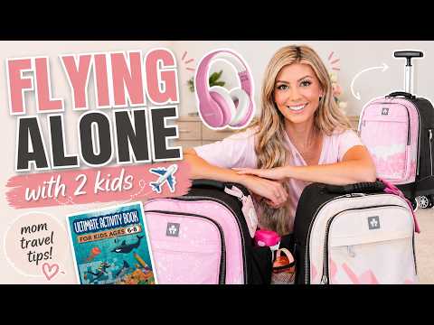 Flying With Kids Alone ✈️ Mom Travel Hacks & Essentials