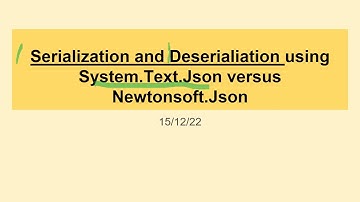 Newtonsoft vs. System.Text.Json - small example C#