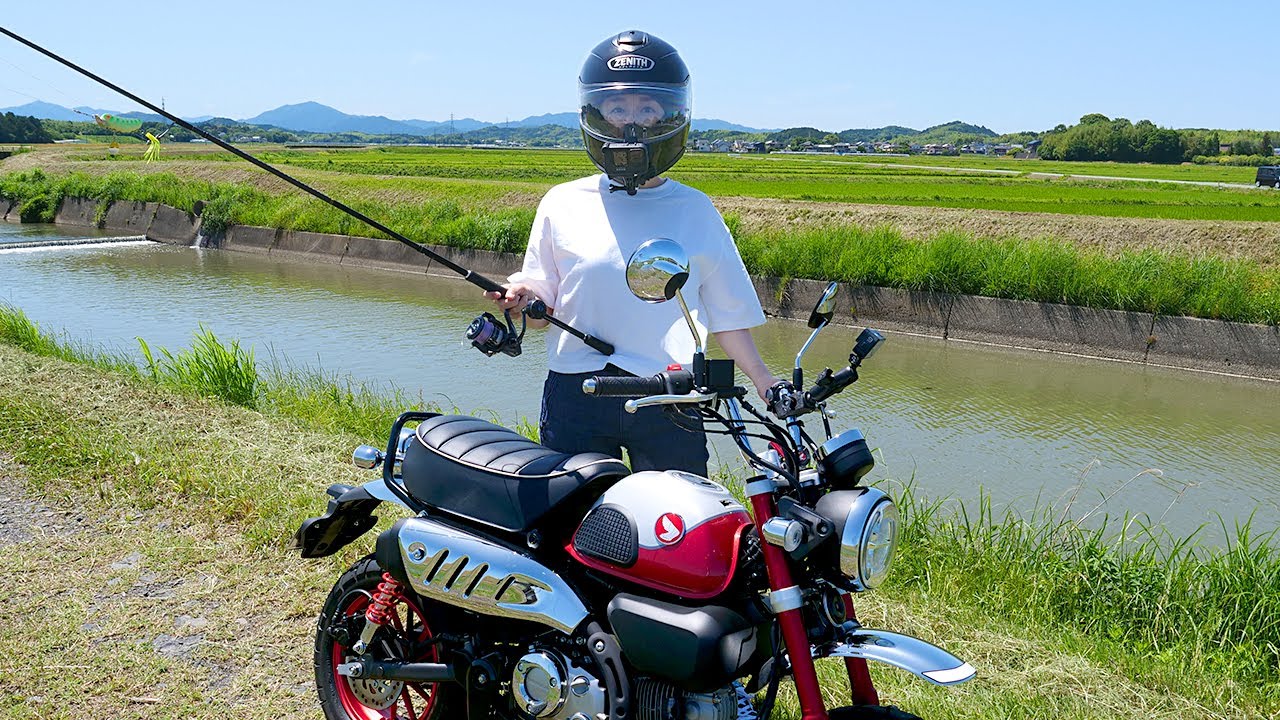 [MONKEY 125] Первые гастроли. Я поймал в реке 65-сантиметровую рыбу!