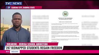 Breaking: 287 Kidnapped Students Of Kuriga School In Kaduna Regain Freedom