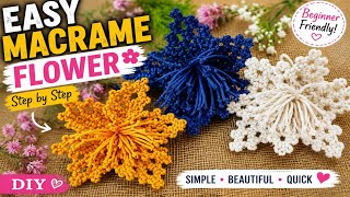 Famous DIY Macrame Flower | Simple & Beautiful Design@Farahdeebasajjad003 Wealth
