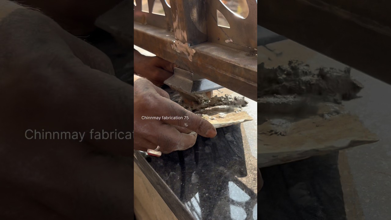 Установка перил с лазерной резкой 