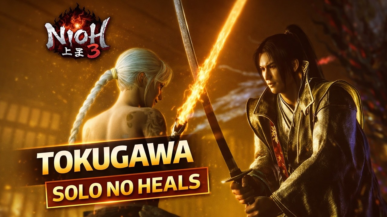 Tokugawa Kunimatsu Solo No Heals Boss Fight | Light of Hope Mission | Nioh 3