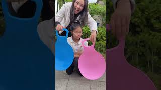 Sliders are Way Better Than Cardboard! 😂🛷#shorts #viral #fun #funny #kids #sliding