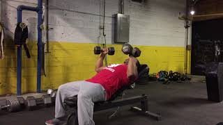 Eccentric Incline Dumbbell Bench Press