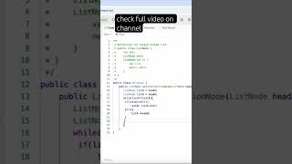 LeetCode 160 | Linked List Trick | Java Explained in Hindi #shorts #short #leetcode