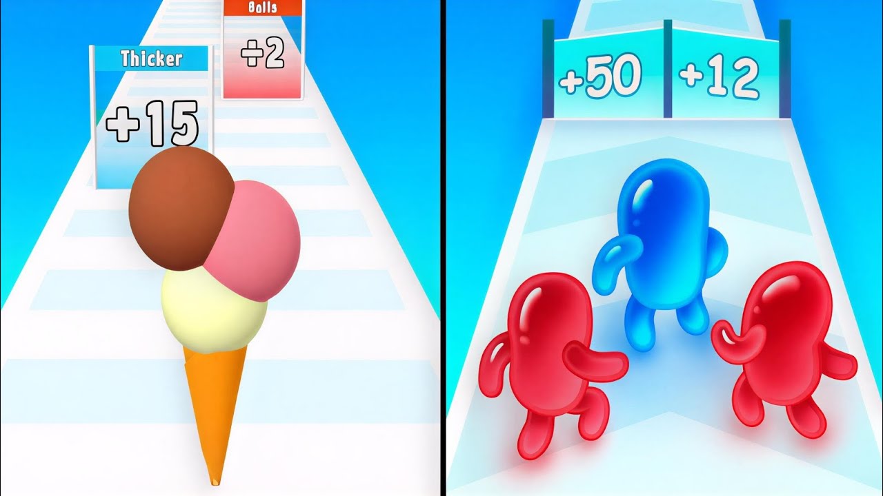 Join Blob Clash 3D vs Ice Cream Rush - Max Levels Unlocked Speedrun Gameplay