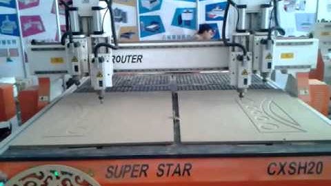 CXM2022Q S4 Double head double spindle ATC woodworking machine