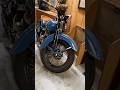 Blue 1940 Harley Davidson WL Flathead