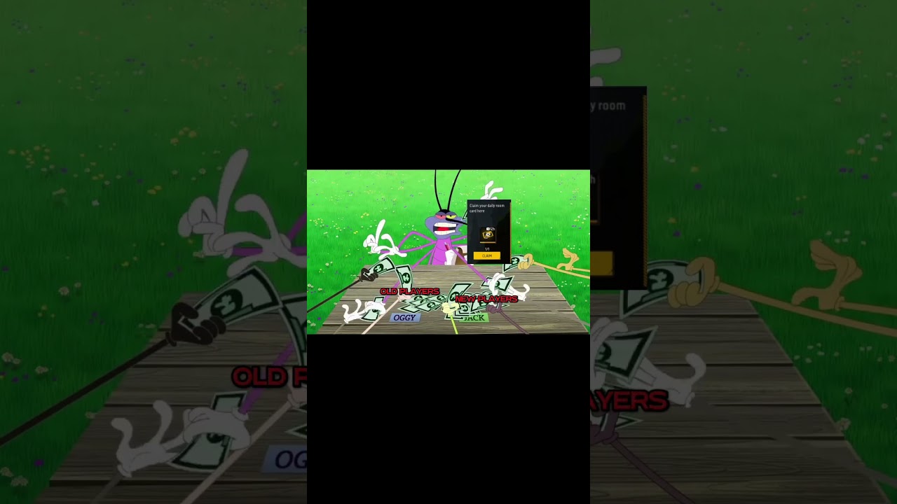 OGGY AND COCKROACHES X FREE FIRE.    