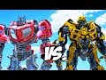 Bumblebee VS Optimus Prime (War For Cybertron) - EPIC BATTLE