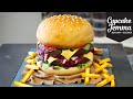 The Making of a Burger Cake! | Cupcake Jemma