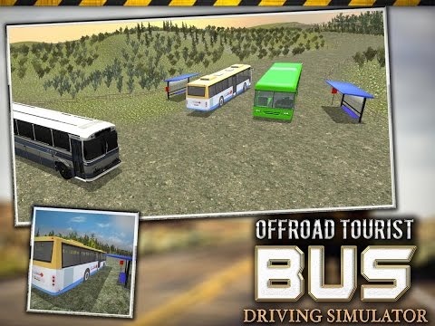 Offroad-Touristenbus, der 3D fährt