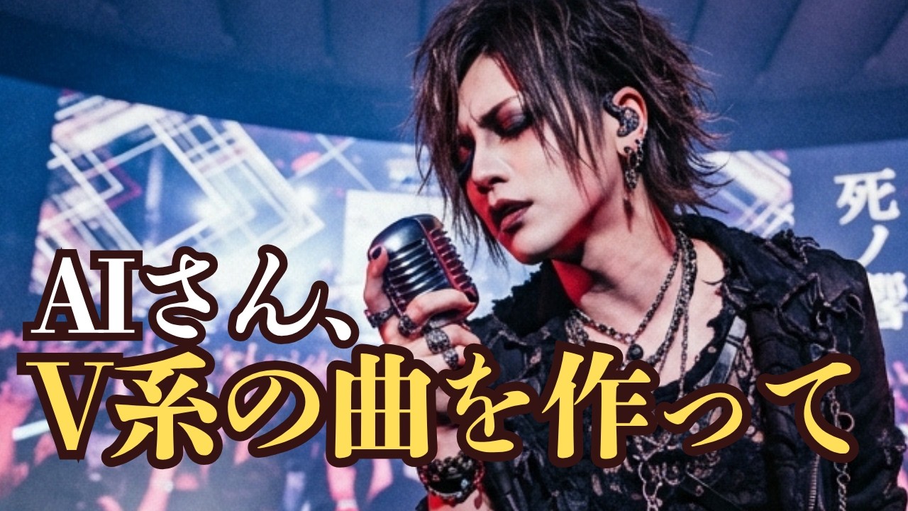 ヴィジュアル系曲を作って」とAIに指示したら/ V系曲1時間プレイ