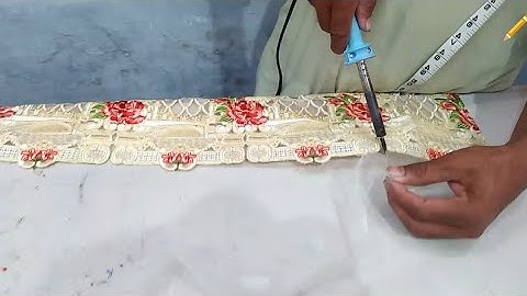Cutwork technique | silk fabric | Using | soldering iron | on Clothes Peach