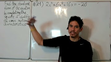 How to complete the square for conic sections (parabolas, circles, ellipses, and hyperbolas)!