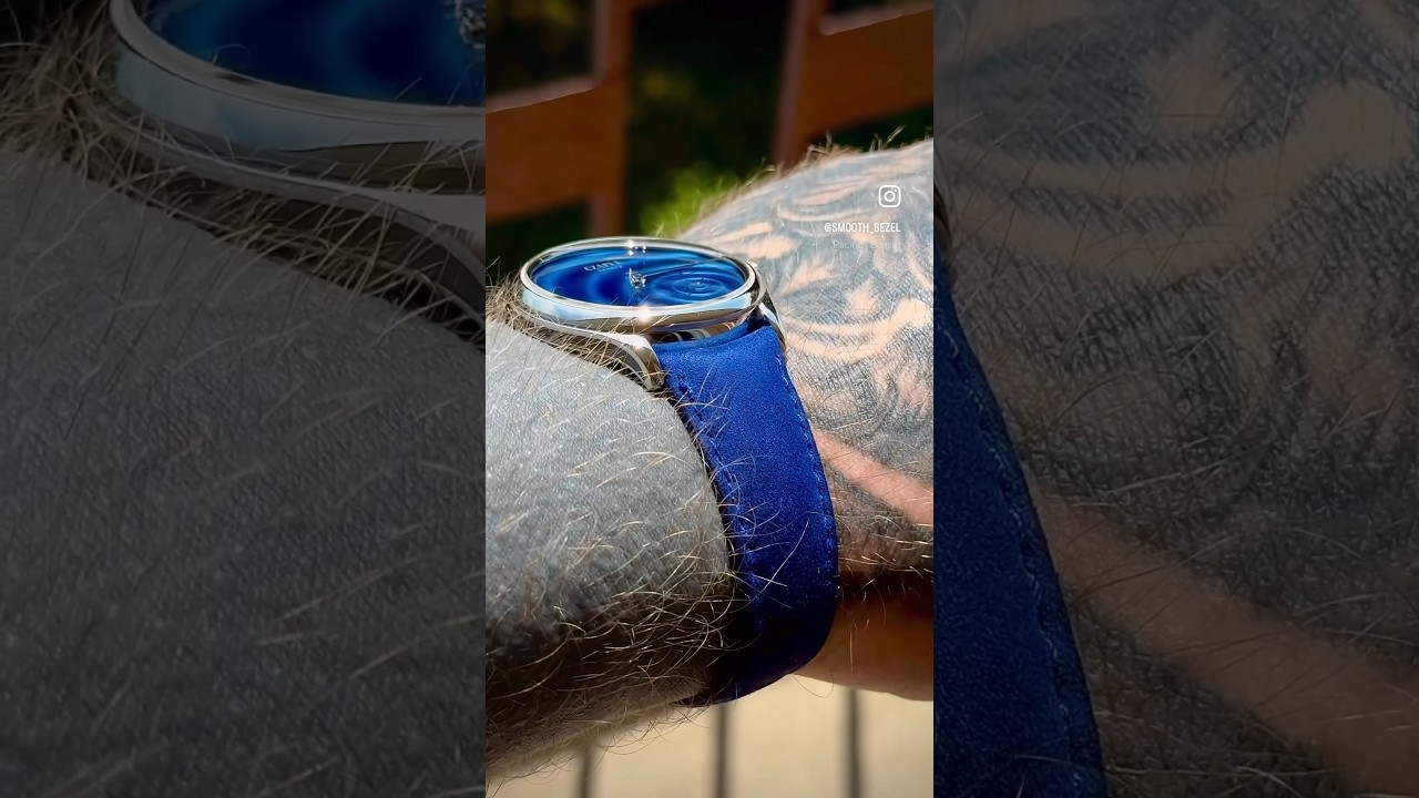 Czapek Promenade and it’s beautifully crafted blue, rippled dial. 