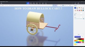 How to modeling Bullock cart || step by step drawing || PAINT 3D || smart sky