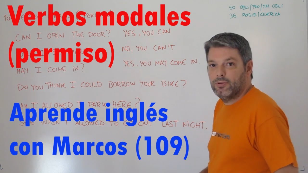 Verbos modales (permiso). Aprende inglés con Marcos (109) video phone beyonce mp3