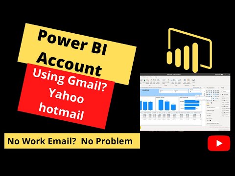 How to create Power BI account without a work email  Use Gmail | Outlook | Hotmail