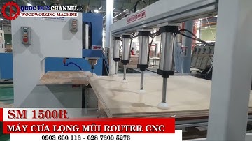 Máy cưa lọng mũi router SM 1500R I Máy cưa lọng cnc giảm thiểu phôi thừa