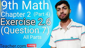 9th class math exercise 2.6 Question 7 | solve following equations for real X and Y | part 4