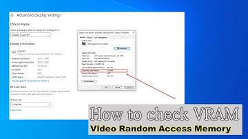 How to Check Video RAM Windows 10 or Windows 11