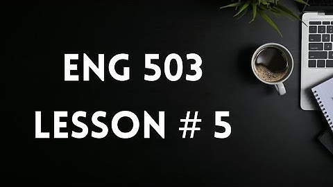 Eng 503 | Lesson # 5 | English in Pakistan