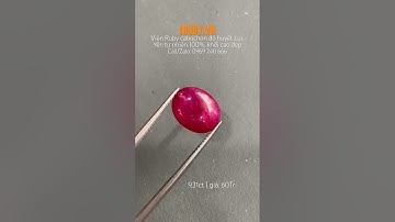 #Viên_Ruby cabochon đỏ huyết Lục Yên VIP 9,31ct IRRB 237931 |giá: 60tr #iruby #daquy #ruby