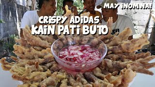 CRISPY ADIDAS KAIN PATI BUTO | TEKNIK PAANO MAGLAGA NG ADIDAS NA DI NASISIRA O NAPUPUNIT ANG BALAT