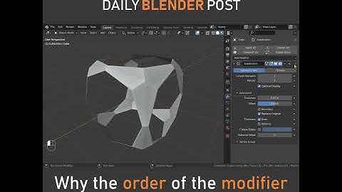 Modifier Stack Order in Blender