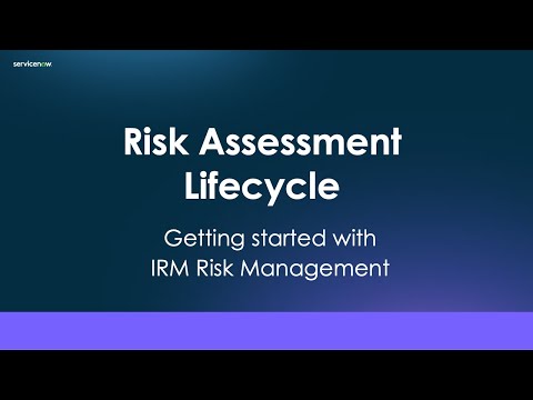 IRM Risk Management: Risk Assessment Lifecycle