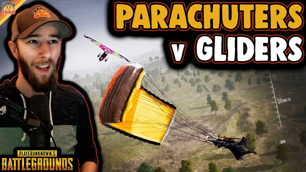 Parachuters v Gliders: A Showdown ft. HollywoodBob – chocoTaco PUBG Erangel Gameplay