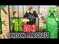 24h dans une prison de minecraft 